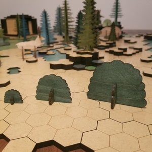 Tischplatte Büsche Miniatur