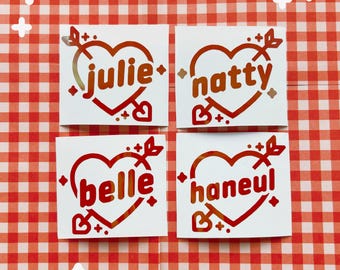 Kiss of Life K-Pop Kpop Holo Decal Vinyl Lightstick Sticker