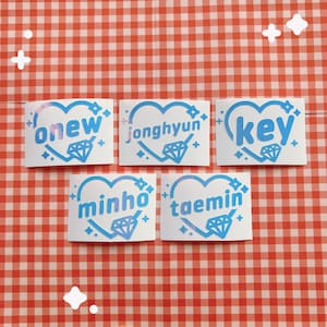 Calcomanía holográfica de vinilo de SHINee K-Pop Kpop Lightstick