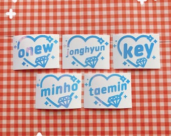 SHINee K-Pop Kpop Holo Decal Vinyl Lightstick Sticker