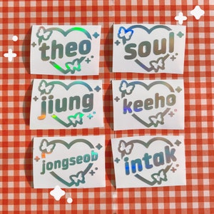 P1Harmony K-Pop Kpop Holo Decal Vinyl Lightstick Sticker