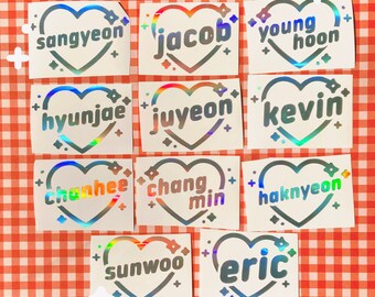 The Boyz K-Pop Kpop Holo Decal Vinyl Lightstick Sticker