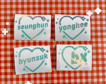 CIX K-Pop Kpop Holo Decal Vinyl Lightstick Sticker