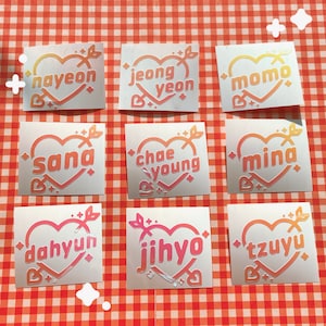 Twice K-Pop Kpop Holo Decal Vinyl Lightstick Sticker