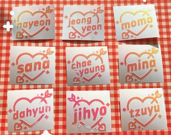 Twice K-Pop Kpop Holo Decal Vinyl Lightstick Sticker