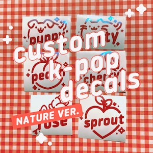 Nature ver. Custom K-Pop Kpop Holo Decal Vinyl Lightstick Sticker