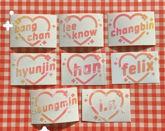Stray Kids K-Pop Kpop Holo Decal Vinyl Lightstick Sticker