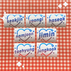 BTS K-Pop Kpop Holo Decal Vinyl Lightstick Sticker