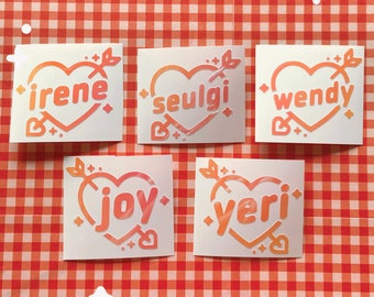 Red Velvet K-Pop Kpop Holo Decal Vinyl Lightstick Sticker