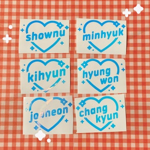 Monsta X K-Pop Kpop Holo Decal Vinyl Lightstick Sticker