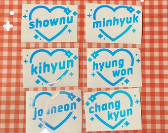 Monsta X K-Pop Kpop Holo Decal Vinyl Lightstick Sticker