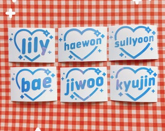 NMIXX K-Pop Kpop Holo Decal Vinyl Lightstick Sticker