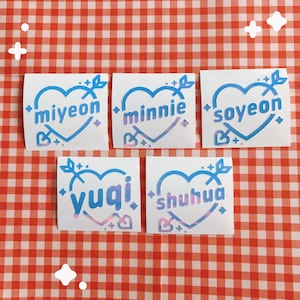 GI-DLE (G)I-DLE K-Pop Kpop Holo Decal Vinyl Lightstick Sticker
