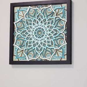 Mandala personalizzato incorniciato