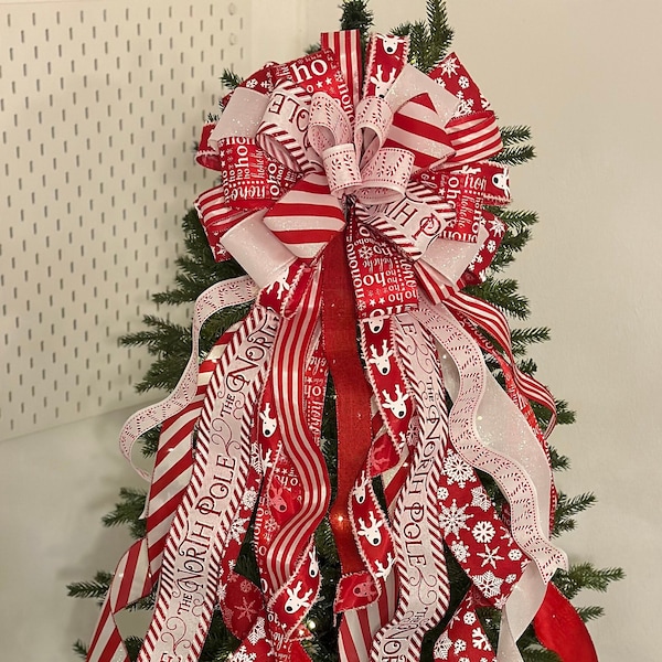 Candy Cane Tree Topper Etsy