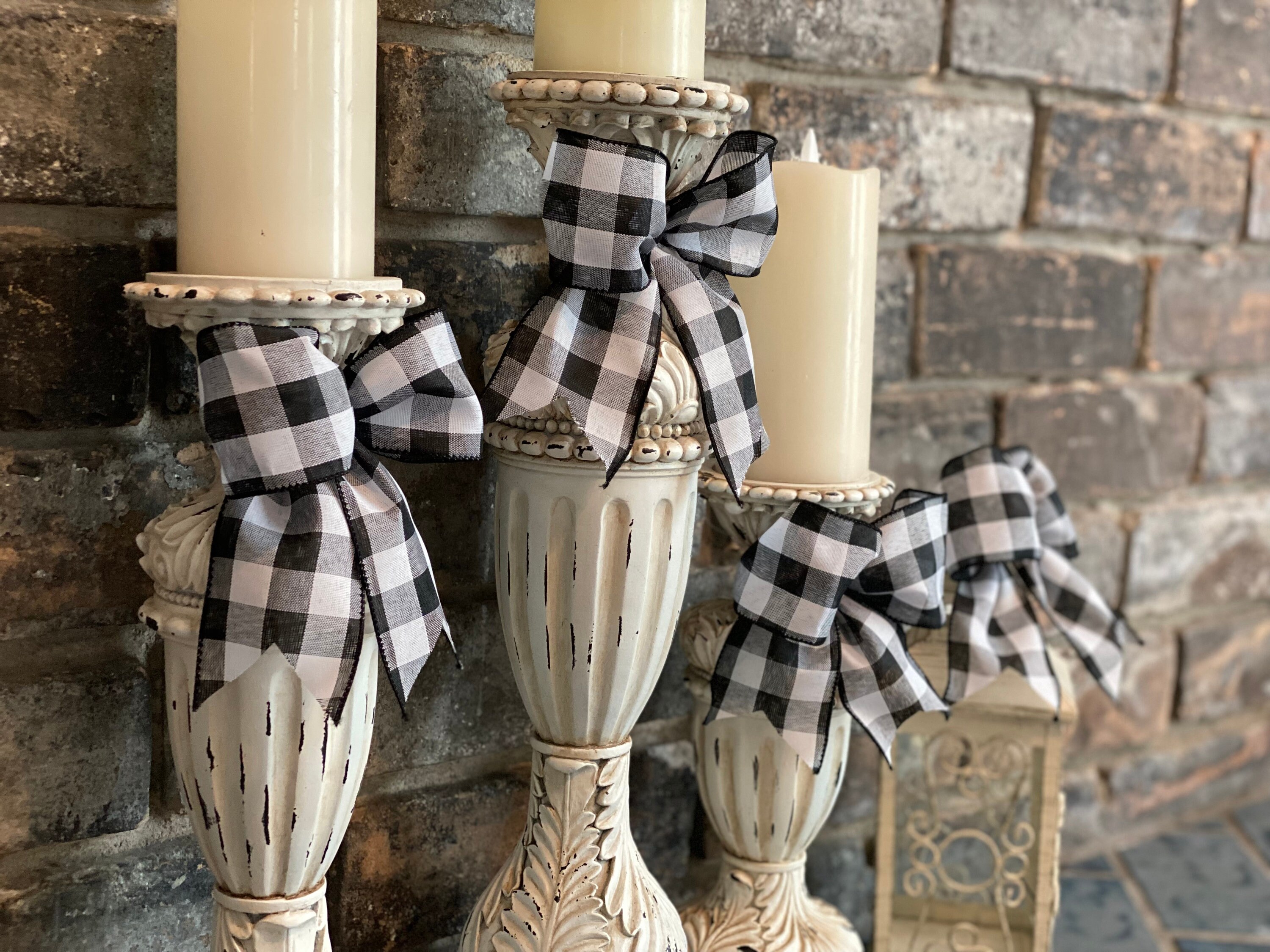 4 Buffalo Plaid Mini Bows | Etsy