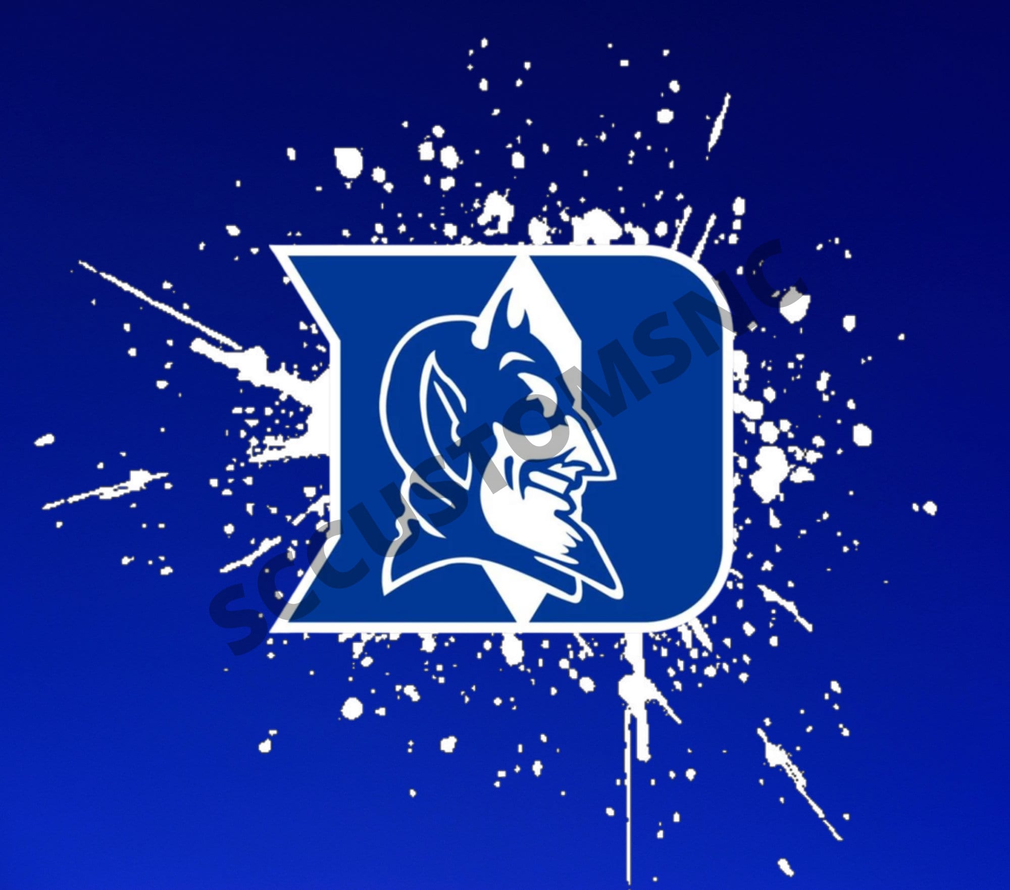 Digital File, Duke University Blue Devils Logo Basketball, Svg, Png