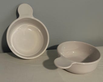 Vintage Corning USA Corning Ware 150 B White 0.4 L Grab It Bowl Set of 2 - No Lids Home and Kitchen Serving Decor