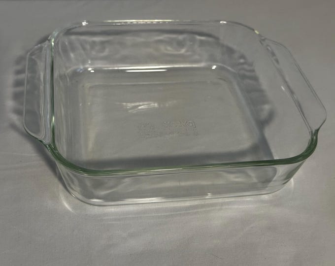 Vintage Pyrex 232-N Clear Glass 2 Quart Casserole Dish or Cake Pan. - Etsy