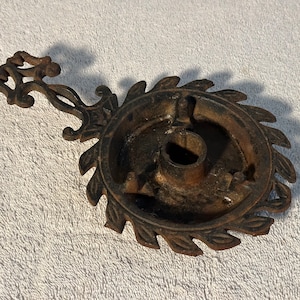 Vintage Wilton Cast Iron Trivet Candlestick Holder Home and Kitchen Decor