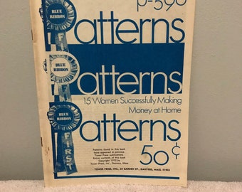 Vintage 1970s Blue Ribbon Patterns book p-590