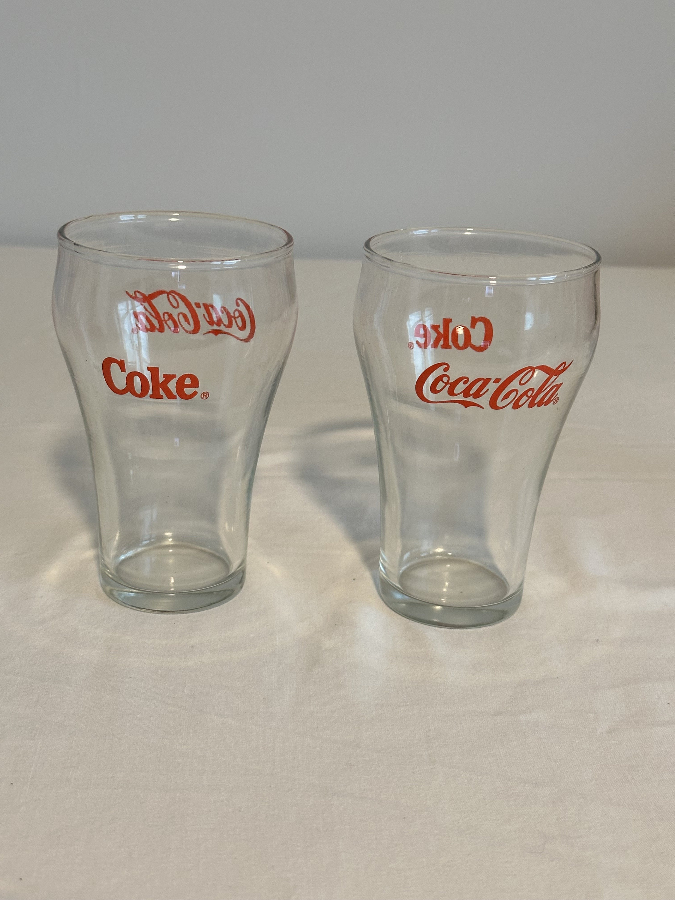 Vintage 1970s Glass 64 Oz Coca Cola Pitcher and 8 Oz Drinking Cups Set ...
