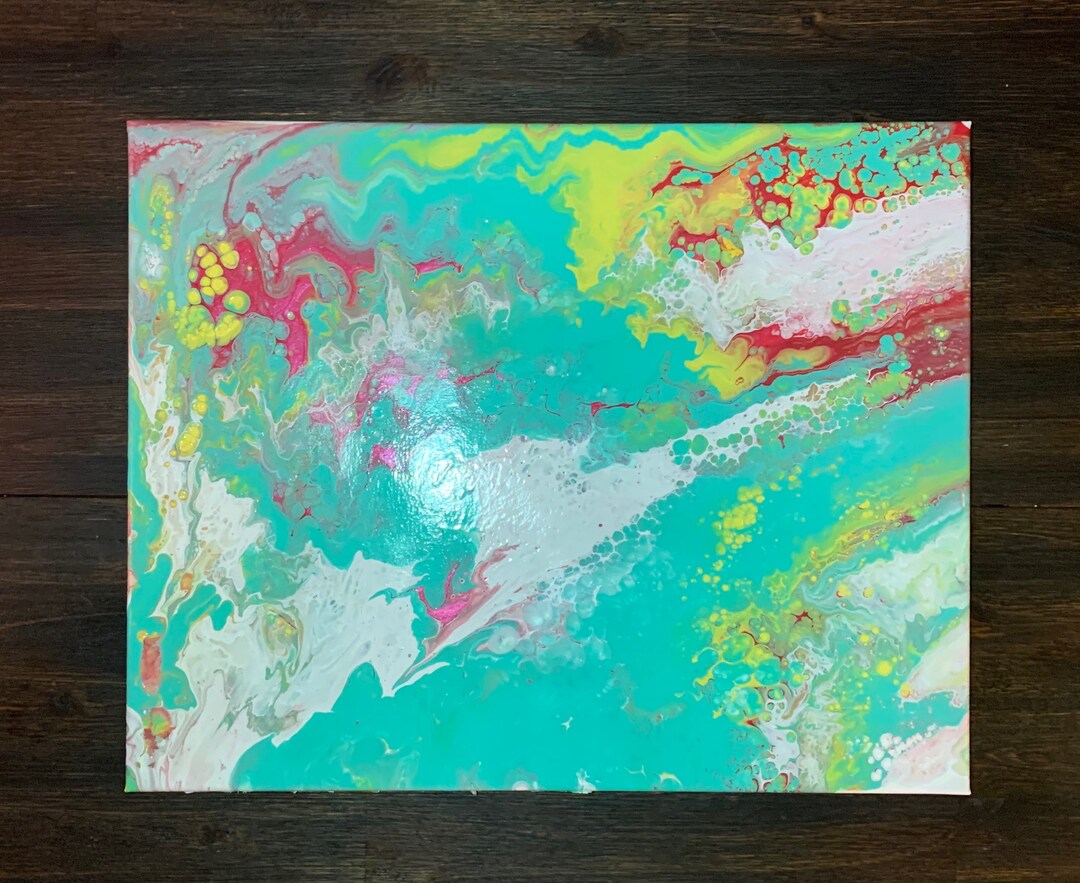Fluid Art Canvas Paintings Canvas Fluid Art Etsy