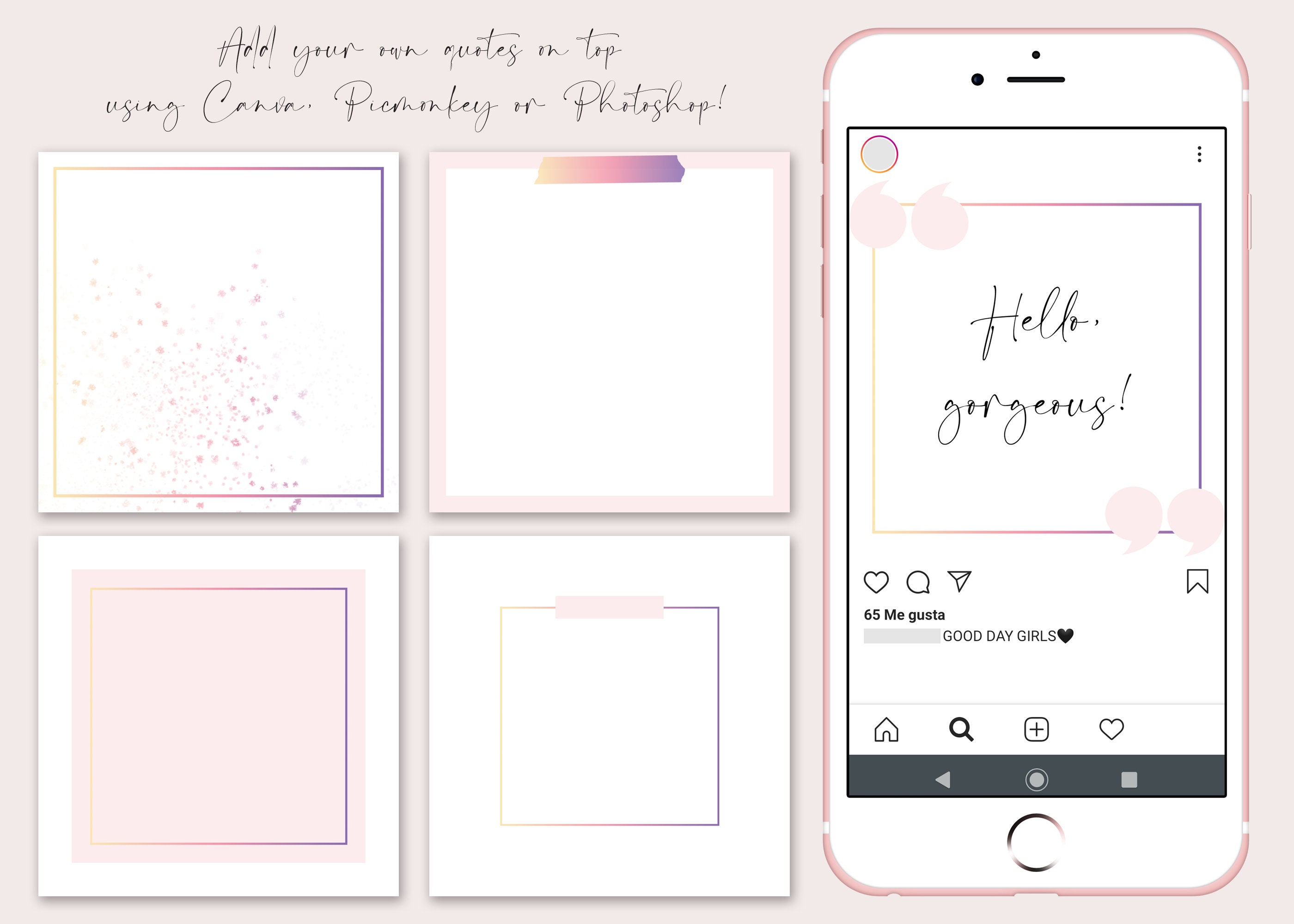 Beauty Instagram Highlight Covers Pink Instagram Highlights | Etsy
