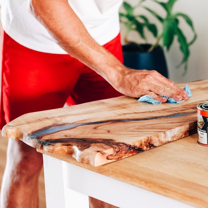Live Edge Epoxy Resin Floating Shelf Entry way shelf shelf Etsy