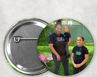Custom 3inch Premium Photo Pinback Buttons with Photo Paper