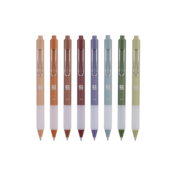 BLIEVE - Earthy Colored Gel Pens With Cool Matte Finish,  Smooth Writing For Journaling And Bible Note Taking No Bleed Through