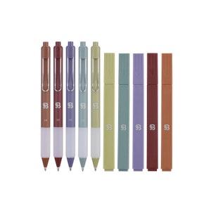 ZebraEco Zebrite Bible Study Highlighter Pens, 5 Colors, Bible Journaling;  Japanese; Kawaii Zebra Highlighters Mildliner, Marker, Pens