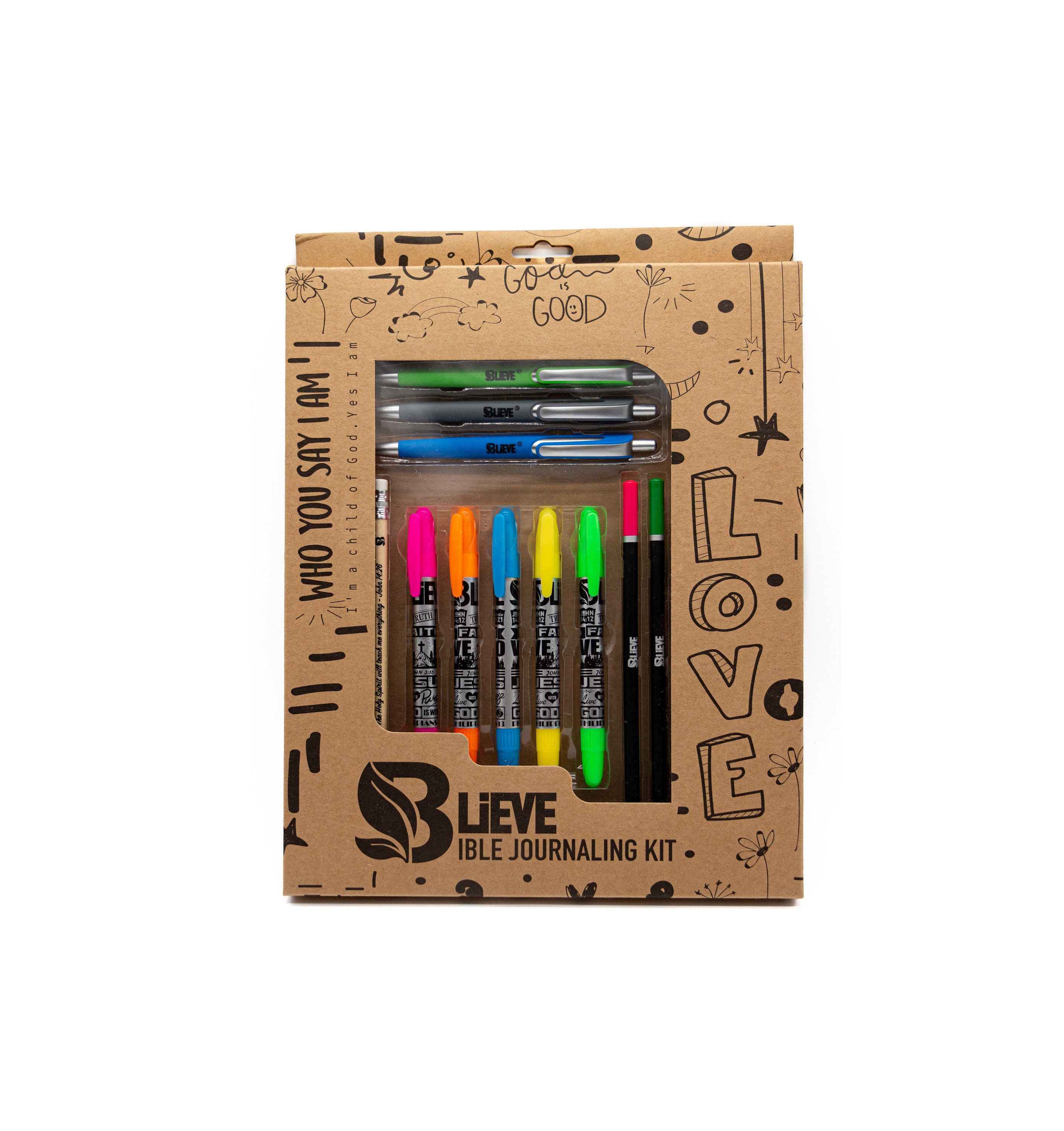 Bible Journaling Kit With Gel Highlighters and Pens No Bleed