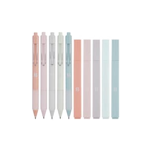 Blieve - Aesthetic Highlighters and Gel Pens With Soft Pastel Ink And Tip, No Bleed Dry Fast Easy to Hold