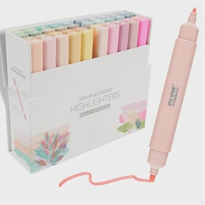 Blieve- Bible Highlighters No Bleed, Dual Tip Full Package (40 Units)