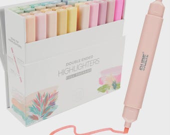 Blieve- Bible Highlighters No Bleed, Dual Tip Full Package (40 Units)