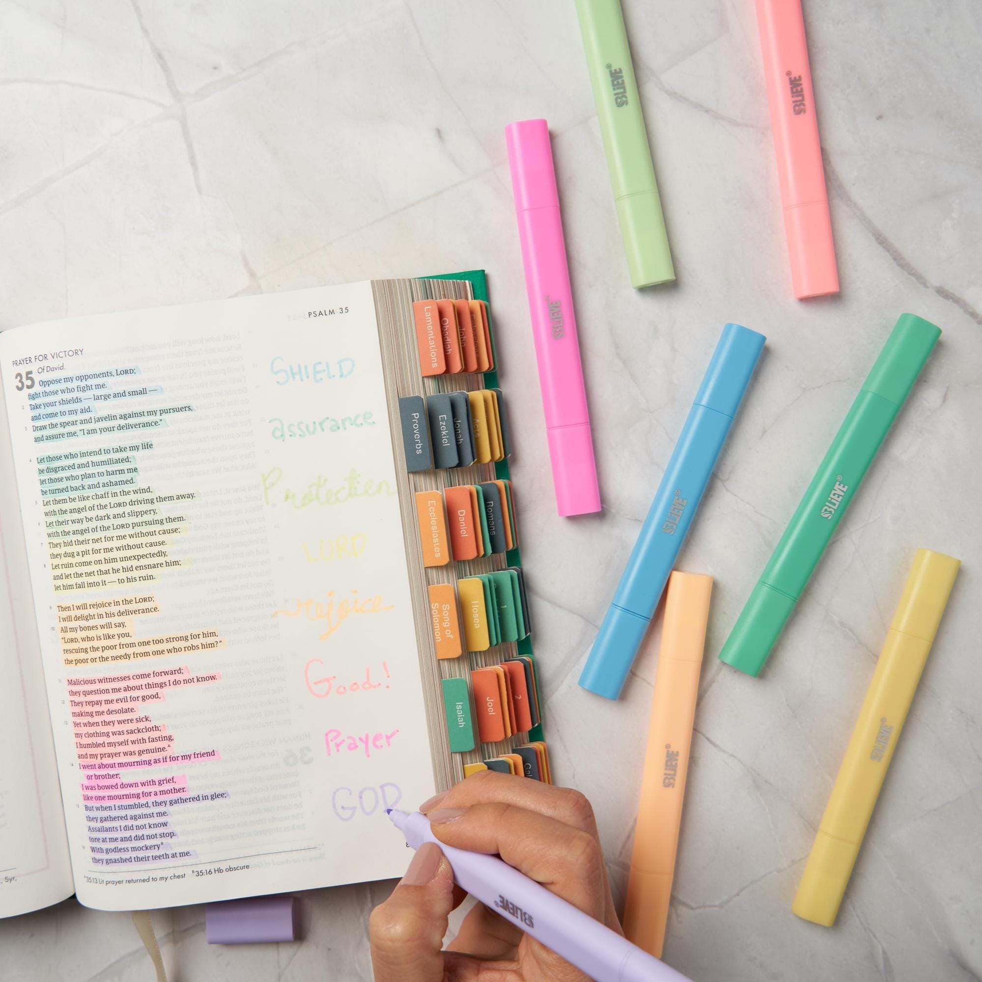 Aazon.co: BLIEVE- Aesthetic Bible Highlighters No Bleed Through - View #8