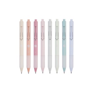 Shuttle Art Colored Retractable Gel Pens 8 Pastel Ink Colors Cute