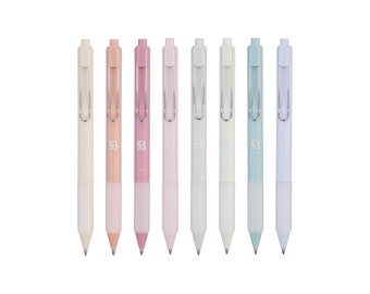 Pastel Colored Gel Pens With Cool Matte Finish , Aesthetic and Cute Pens With Smooth Writing For Journaling And Bible Note Taking No Bleed