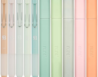 Pastel Highlighters and Gel Pens Set – Soft Color No Bleed