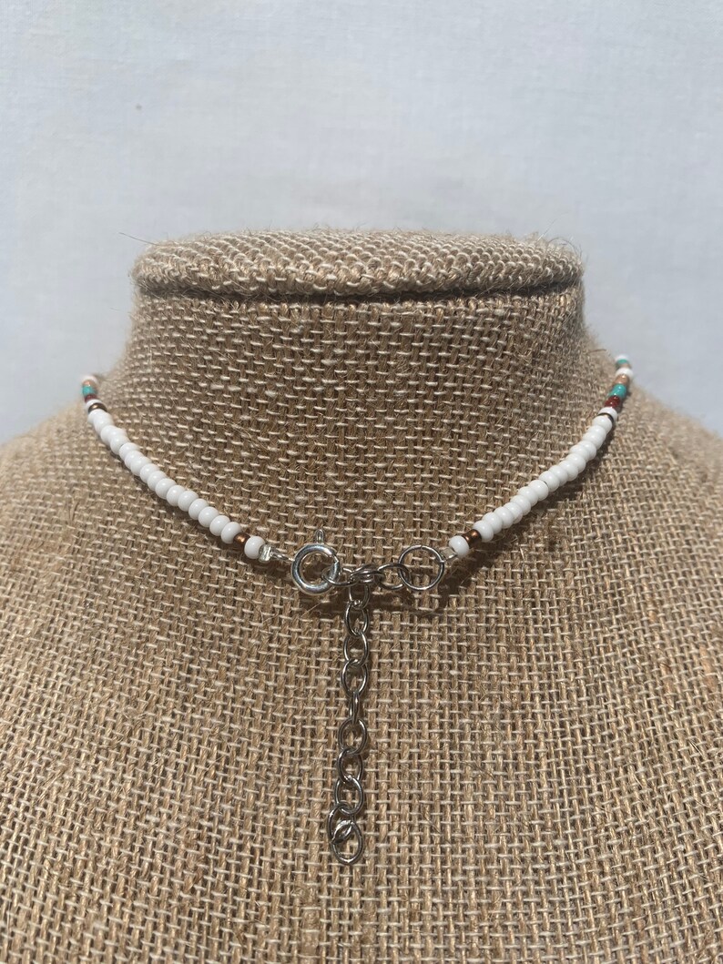Handmade Beaded Small Necklace Choker \u2018Way Out West\u2019