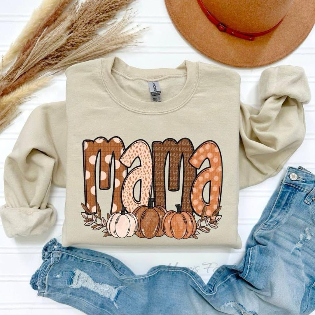Custom Mom Fall Themed Sweater, Fall Aesthetic, Autumn Outfit, Fall ...
