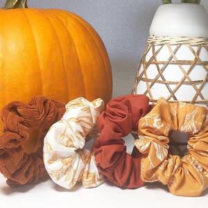 Earthy Tones Scrunchie Pack | Fall Scrunchies | Scrunchie Set | Boho Scrunchies | Hair Scrunchies | Cute Scrunchies | Gifts for her