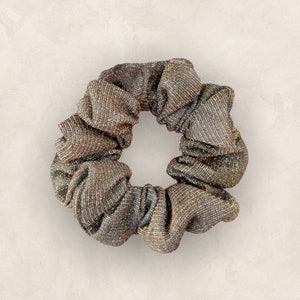 Gold Glitter Scrunchie | Sparkly Gold Scrunchie | Hair Scrunchies | Gifts for her