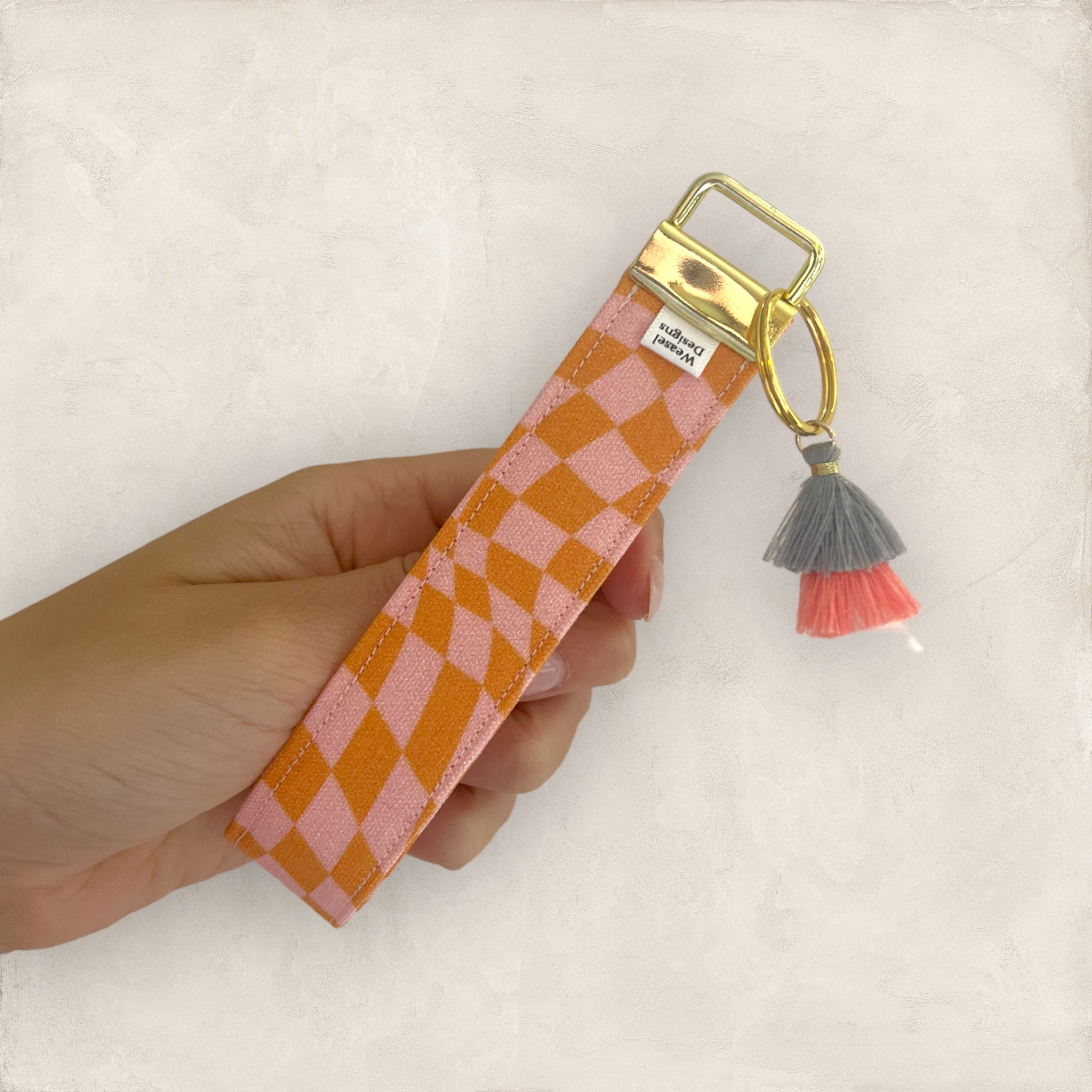 Louis Vuitton Checkered Keychain - Etsy