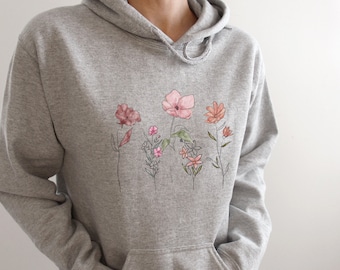 hoodies with flowers