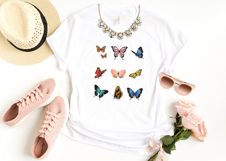 Butterfly Shirts Butterfly TShirt Brandy Melville Etsy