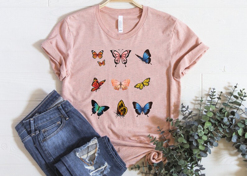 Butterfly Shirts Butterfly Tshirt Brandy Melville Etsy