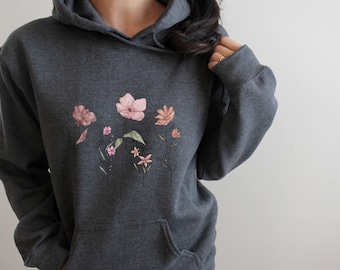 Wildflower Hoodies | Botanical Hoodies | Hoodies with Flowers | Women's Hoodies | Girl's Hoodies | Hoodies for Women | Flower shirts