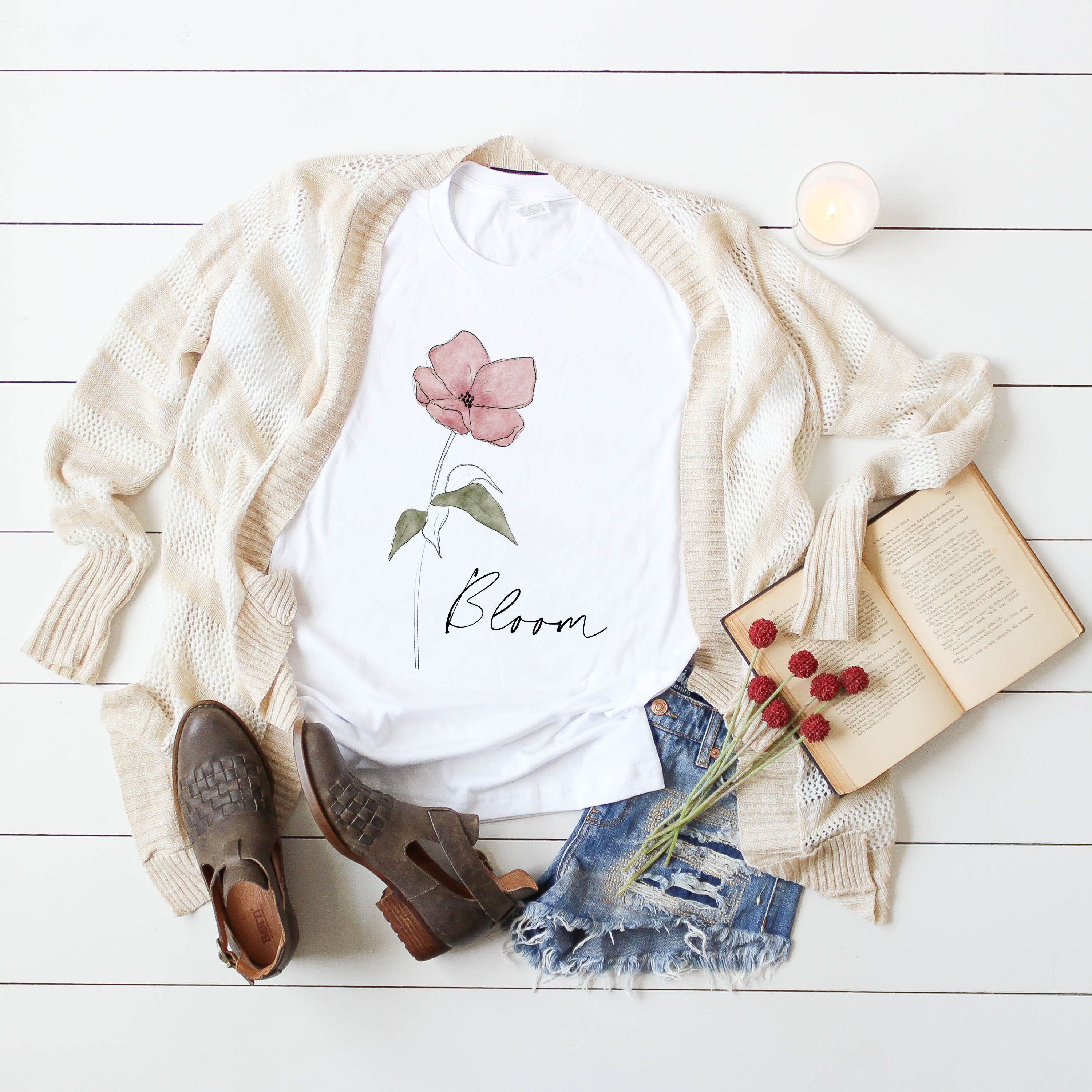 Spring Wildflower Shirt Spring Floral Shirt Flower Shirt 